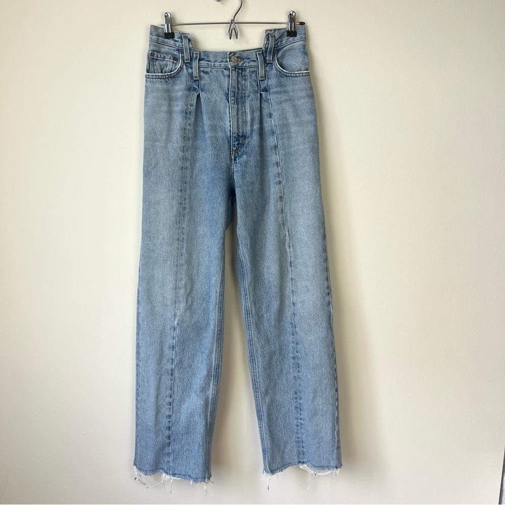 Agolde Pieced Angled High Rise Jeans in Matrix - Picture 2 of 10